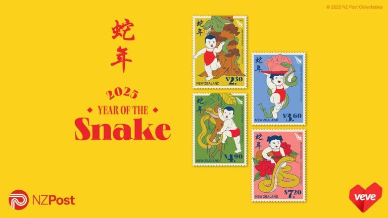 Bienvenue 10 NZ Timbres 2025 — Year of the Snake