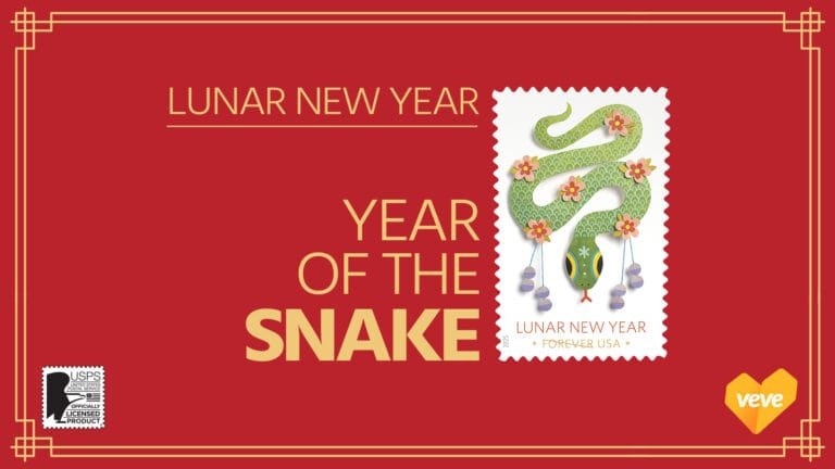 Bienvenue 12 USPS — Timbre Lunar New Year Snake