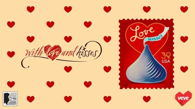 TIMBRES USPS — With Love and Kisses Stamp
