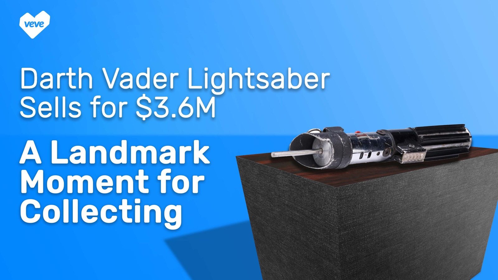 Un moment historique pour le sabre laser de Dark Vador de Star Wars
