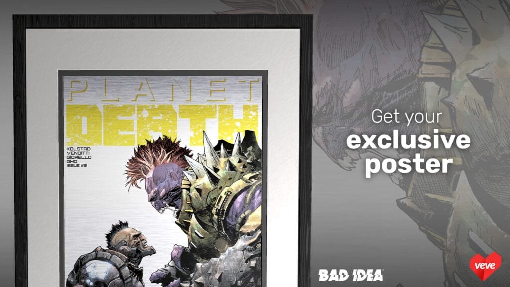Bienvenue 22 PLANET DEATH #2 - Comic & Metal Cover