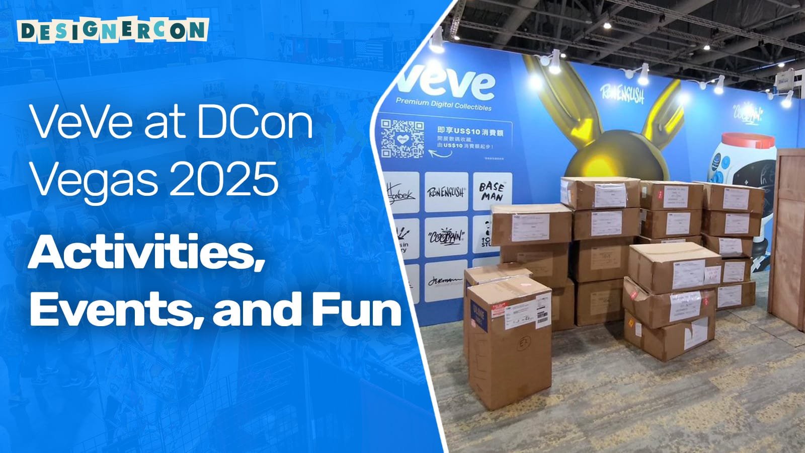 Programme des activités de VeVe à la DCon Vegas 2025