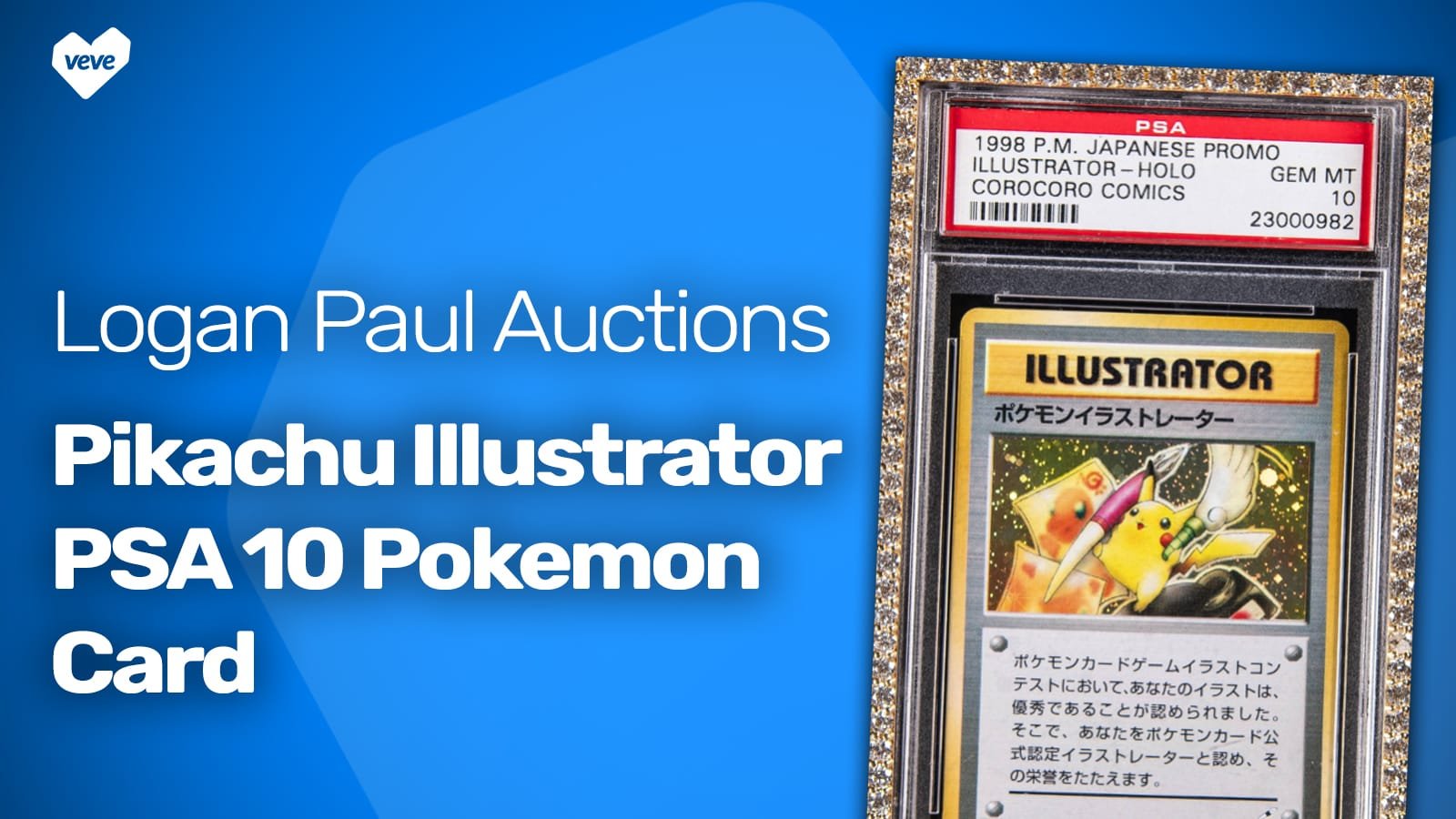 Carte Pokémon Pikachu Illustrator PSA 10 de Logan Paul Auctions
