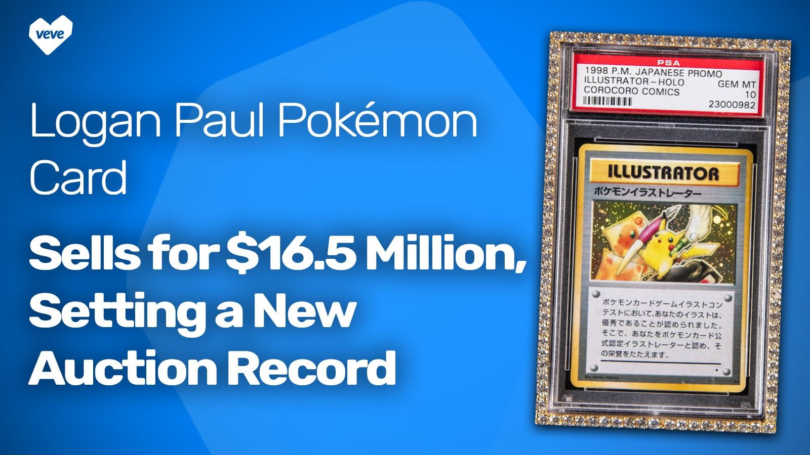 Une carte Pokémon de Logan Paul vendue pour 16,5 millions de dollars