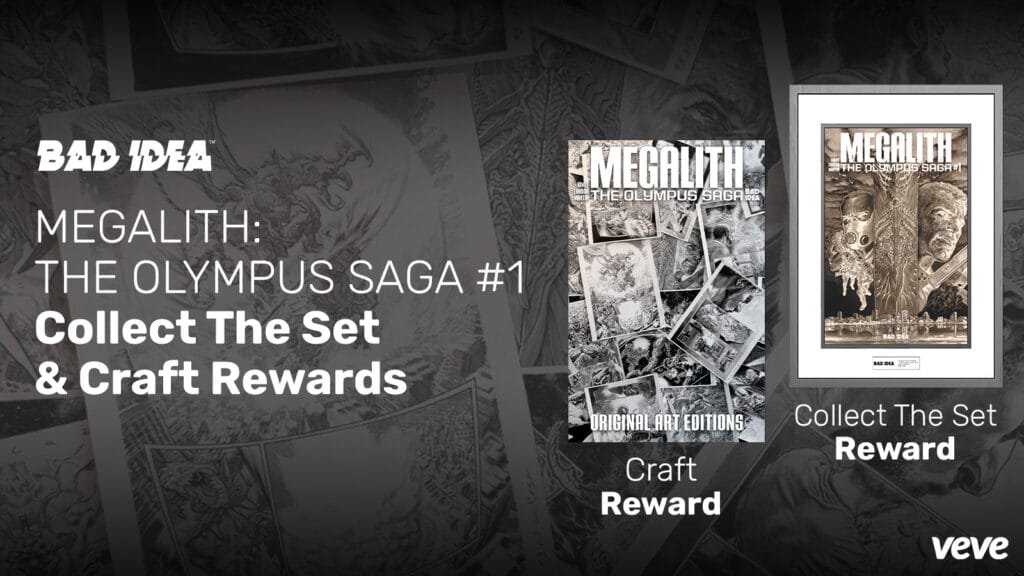 Le numéro 1 de OLYMPUS SAGA MEGALITH de Bad Idea arrive sur VeVe – avec des bonus d'achat exclusifs