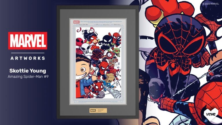 Ventes aux enchères d'œuvres d'art numériques Marvel – Skottie Young Connected Artwork Craft
