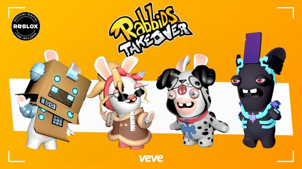 VeVe introduit les récompenses Roblox grâce à la prise de contrôle des Lapins Crétins par Ubisoft